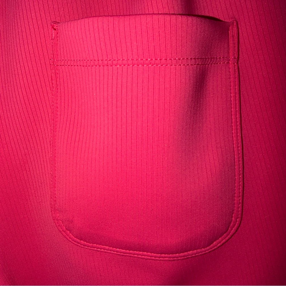Mondetta Women's Soft Ribbed Active Shorts, Raspberry , Size Small - Picture 4 of 6